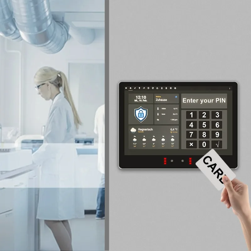 

10 Inch Wall Mount Employee Android Time Attendance Machine Face Recognition For Door Access Control