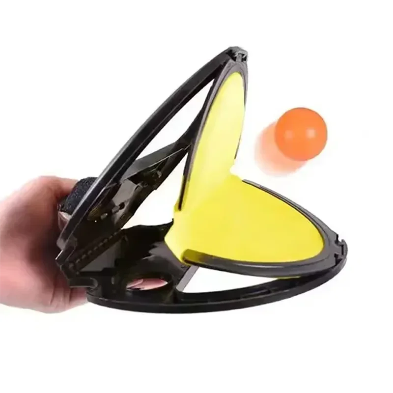 Children's Hand Catching Ball Racket, Parent-child Outdoor Toy Sports, Racket Throwing Ball Throws Tennis Balls Hand Clip Game