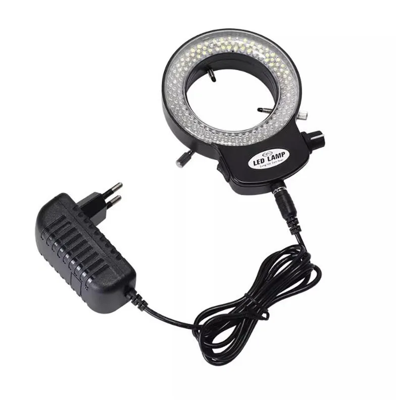 MIC 209 144 LED 63mm Adjustable Fully Transparent Microscope Ring Light Industrial