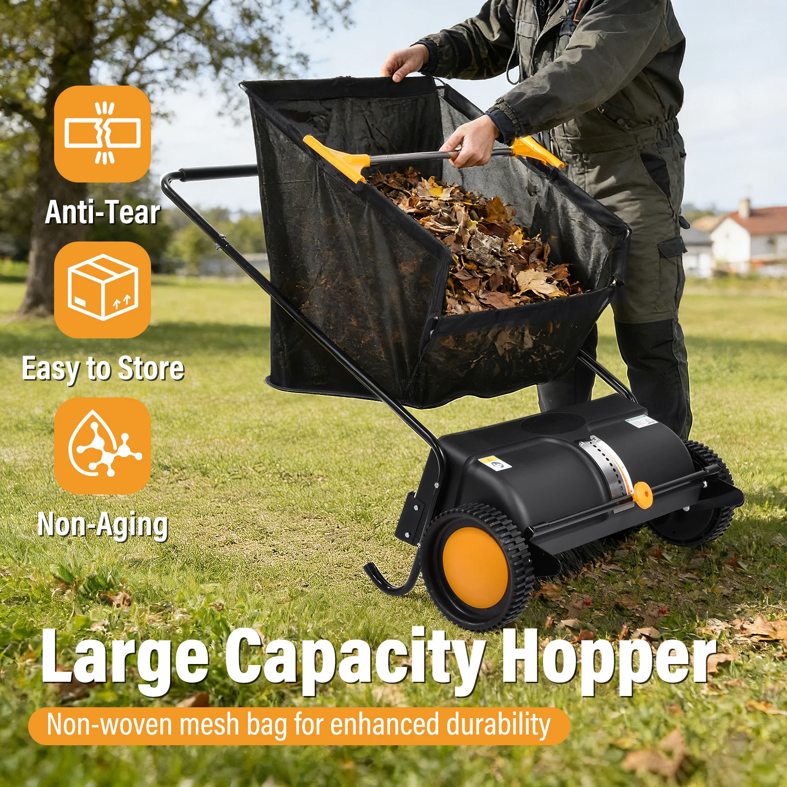 Heavy Duty Walk Behind Lawn Sw - Outdoor Power Broom review and price