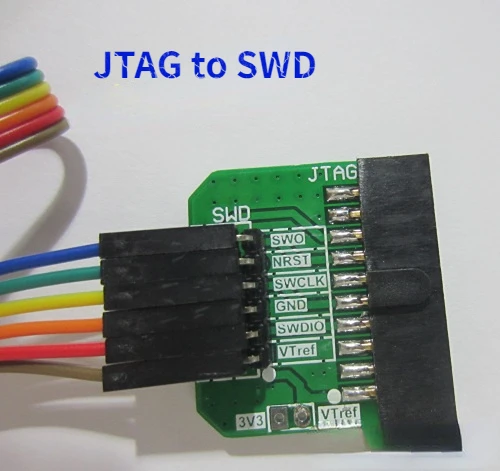 

20P-2.54mm Pitch JTAG Interface to 4P\5P\6P-2.54mm Pitch SWD Adapter Board J-Link 2PCS/LOT