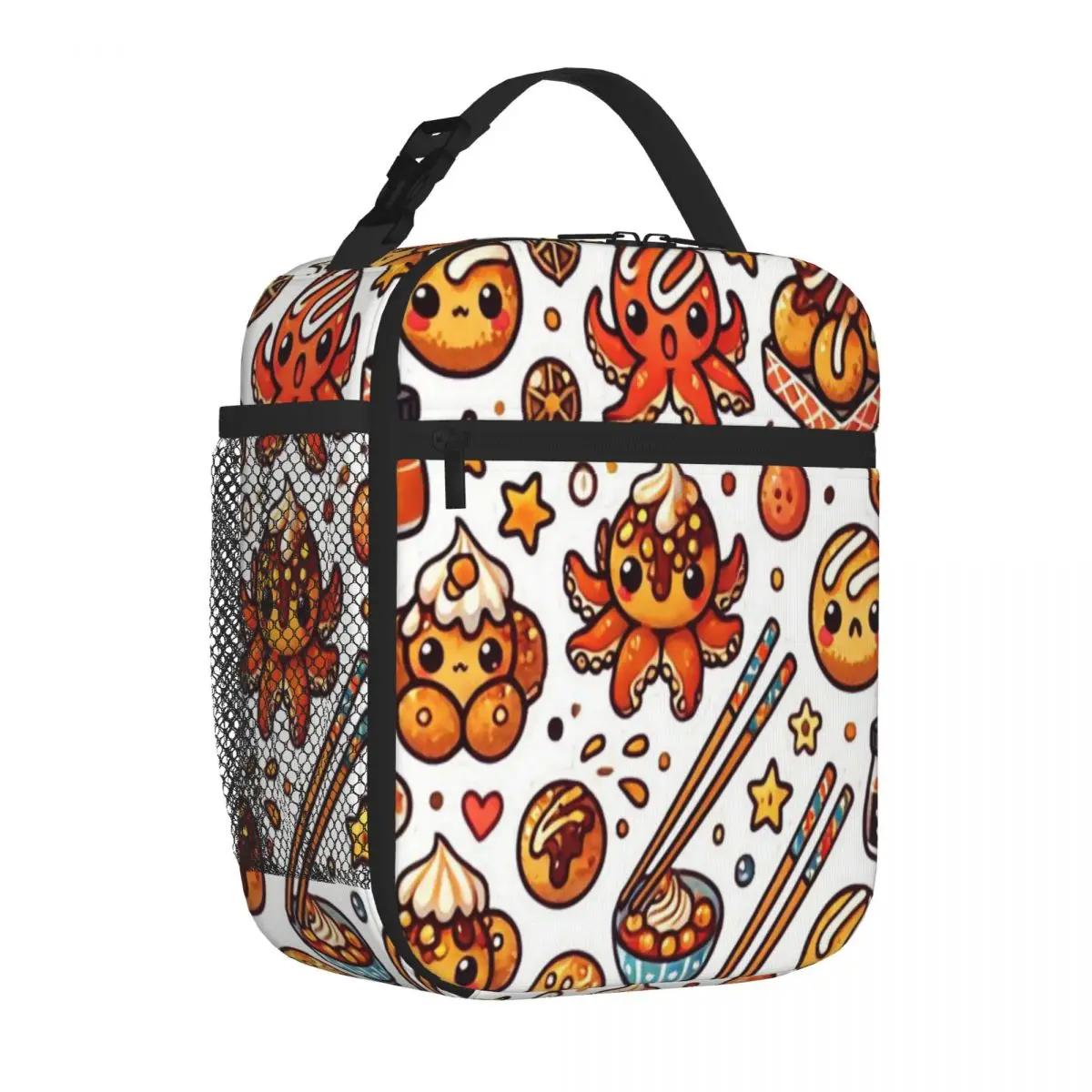 Gran oferta, Takoyaki, un sabor del Japón, bolsa de almuerzo reutilizable de tela Oxford, bolsa de almuerzo para viaje en coche