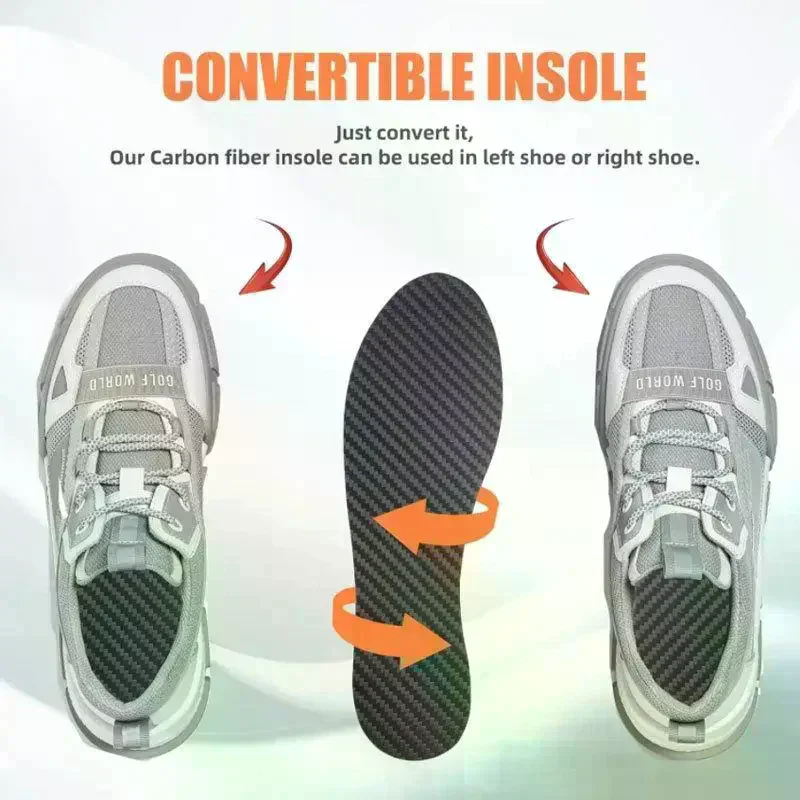 Semelles intérieures en fibre de carbone pour hommes, inserts respirants pour chaussures de sport, coussinets orthopédiques pour chaussures de sport féminines, semelles intérieures pour baskets