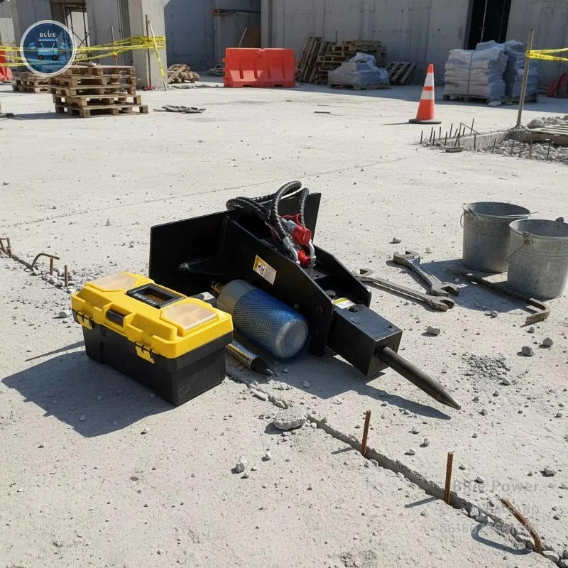 كسارة صخور هيدروليكية للجرافات - مراجعة Heavy Equipment Breaker وسعره