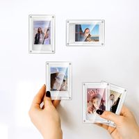 Acrylic Fridge Magnetic Frame Polaroid Frame Instax Mini Photo Frames for Refrigerator