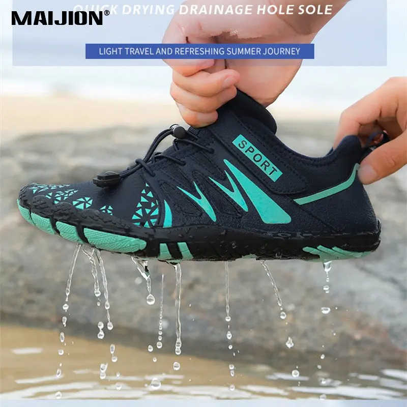 حذاء سباحة رجالي ونسائي سريع الجفاف للشاطئ مناسب للخروج وخفيف القدمين حذاء مقاوم للمياه يسمح بالتهوية عند المنبع والرحلات