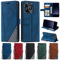 Coque Realme C53 커버 럭셔리 플립 지갑 가죽 케이스 Fundas OPPO Realme C53 C 53 C51 RMX3760 RMX3830 전화 케이스 가방