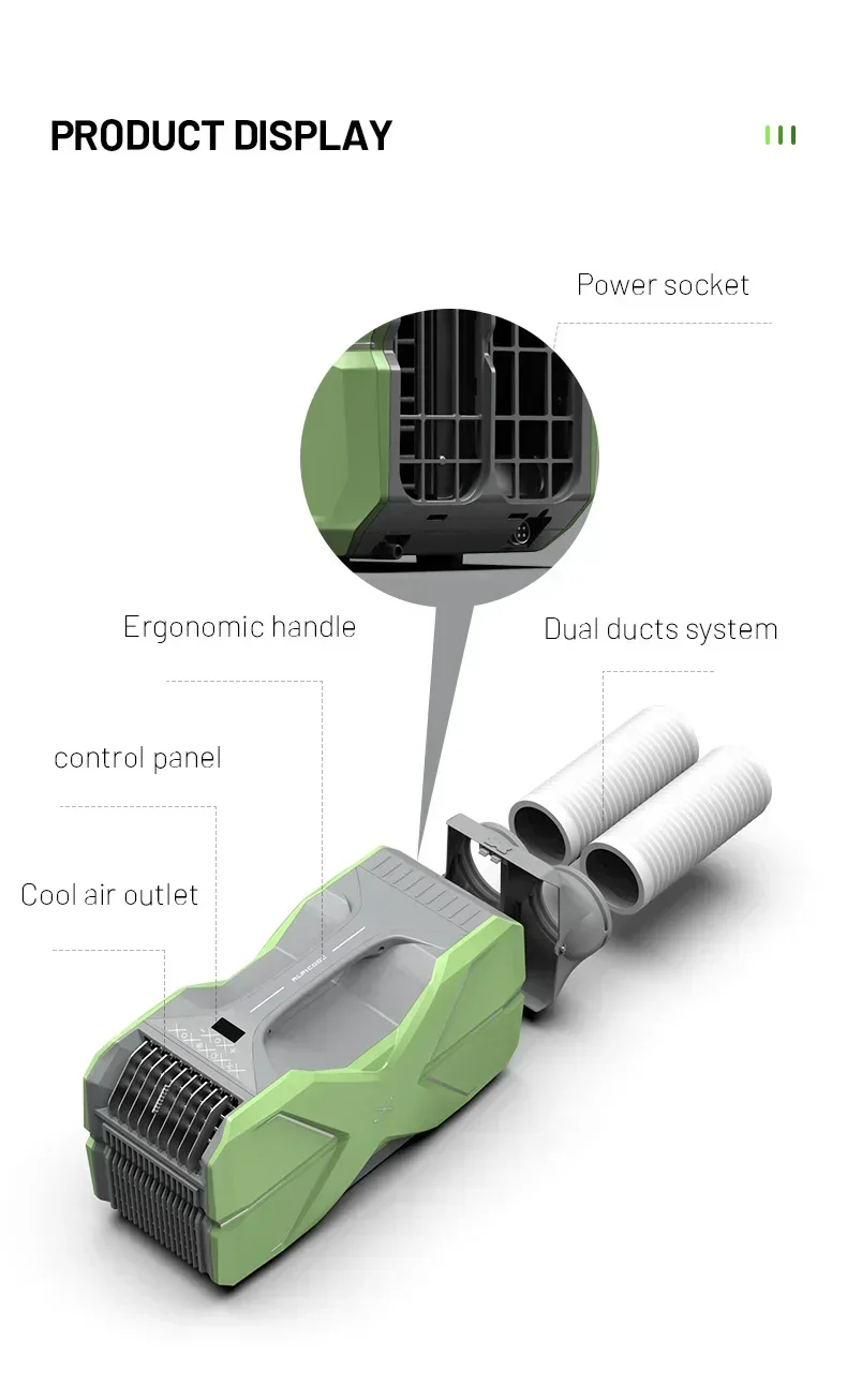 Dla CA3000 mały 12v dc sprężarka dobra sprzedaż przenośny klimatyzator Mini klimatyzator przenośny namiot kempingowy