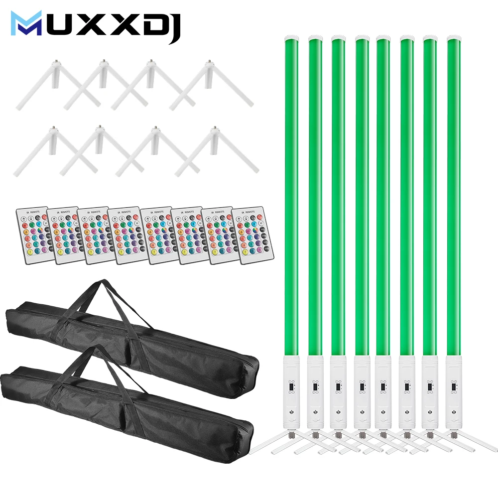 MUXXDJ 20pcs with Case 10W LED Mini Pinspot Light Warm White/Cool White 2in1 Wireless DMX & Battery Powered with IR Remote
