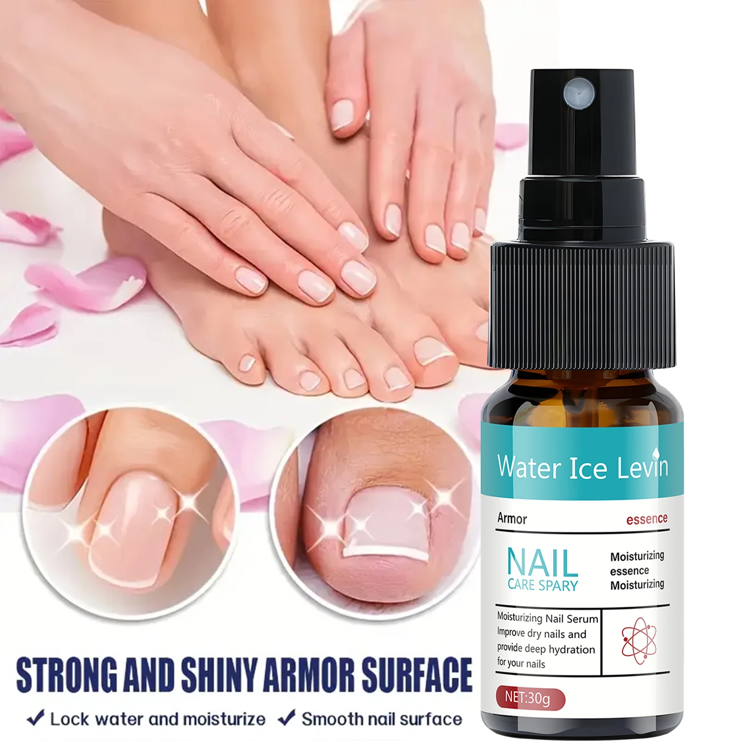سبري الشتاء للعناية بالأظافر - سيروم ترطيب بحمض الهيالورونيك وفيتامين إي، يقوي ويرطب الأظافر الجافة والهشة، لعناية شاملة وتغذية عميقة