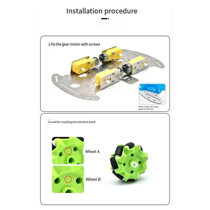 Abde-para diy keyestudio 4wd alumínio mecanum robô carro placa inferior de duas camadas para arduino robô peças de chassi duplo