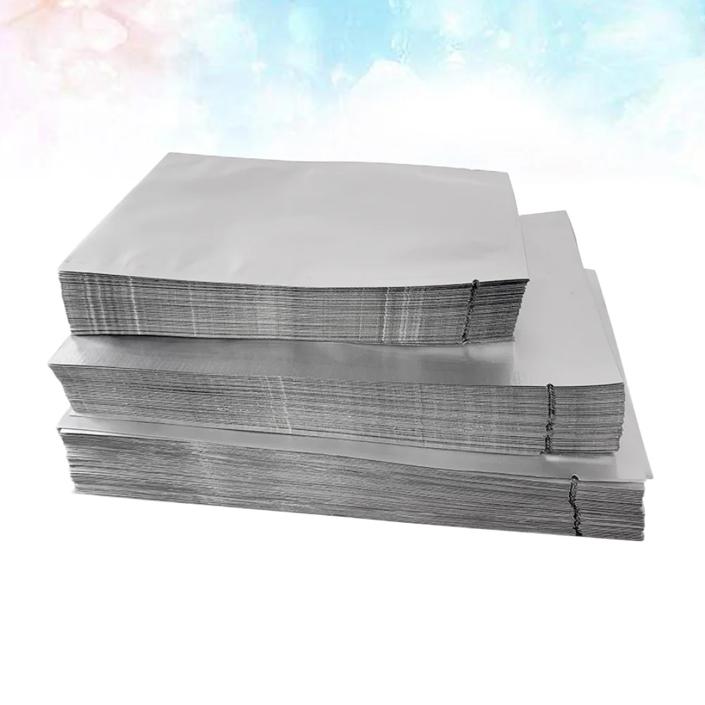 

100pcs Silver Flat Bags Aluminum Foil Packaging Bag Bulk Food Storage Pouch 6x9 Food Storage Bag