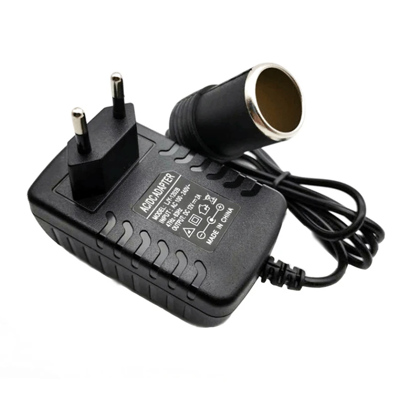 220v Naar 12v2a Power Adapter Auto Naar Thuis Sigarettenaansteker Recorder/autoventilator/Auto Stofzuiger/Auto Scheerapparaat Converter A6