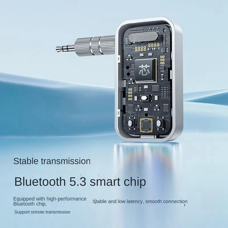 1Set Car AUX Audio Adapter Receiver 3.5Mm Jack Wireless Audio Transmitter Black For Car Earphones TV Speakers