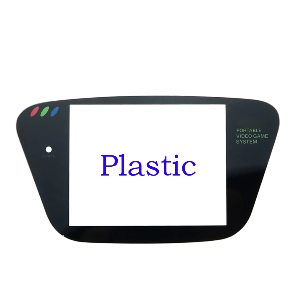 Trắng Nhựa & Chất Liệu Kính Bảo Vệ Màn Hình Bao Ống Kính Thay Thế Cho Sega Game Gear GG Bảo Vệ Ống Kính
