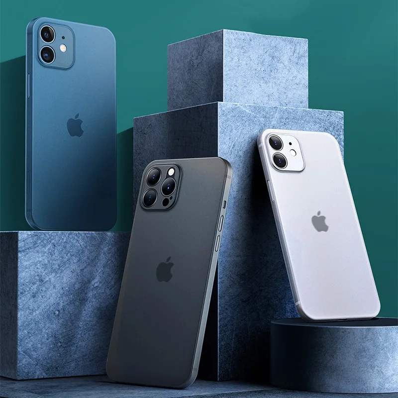 Ultradünne PP-Hülle für iPhone 11 12 13 14 15 16 17 Pro Max Mini Xs Max X Xr iPhone SE 2020 7 8 Plus 16e 17e Transparente Abdeckung