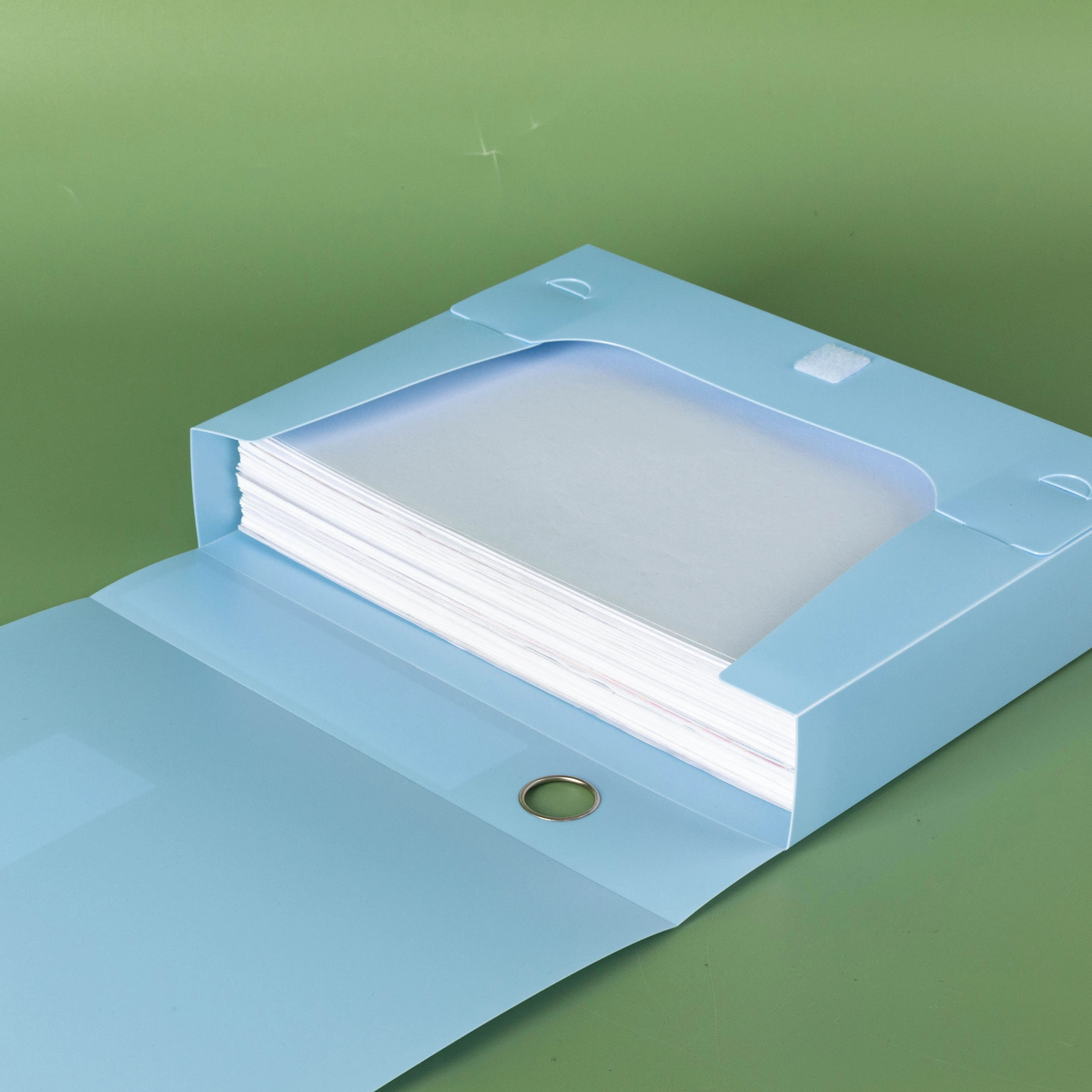 Morandi file box, A4 folder, file box, Velcro fastener storage bag, data book, office storage box