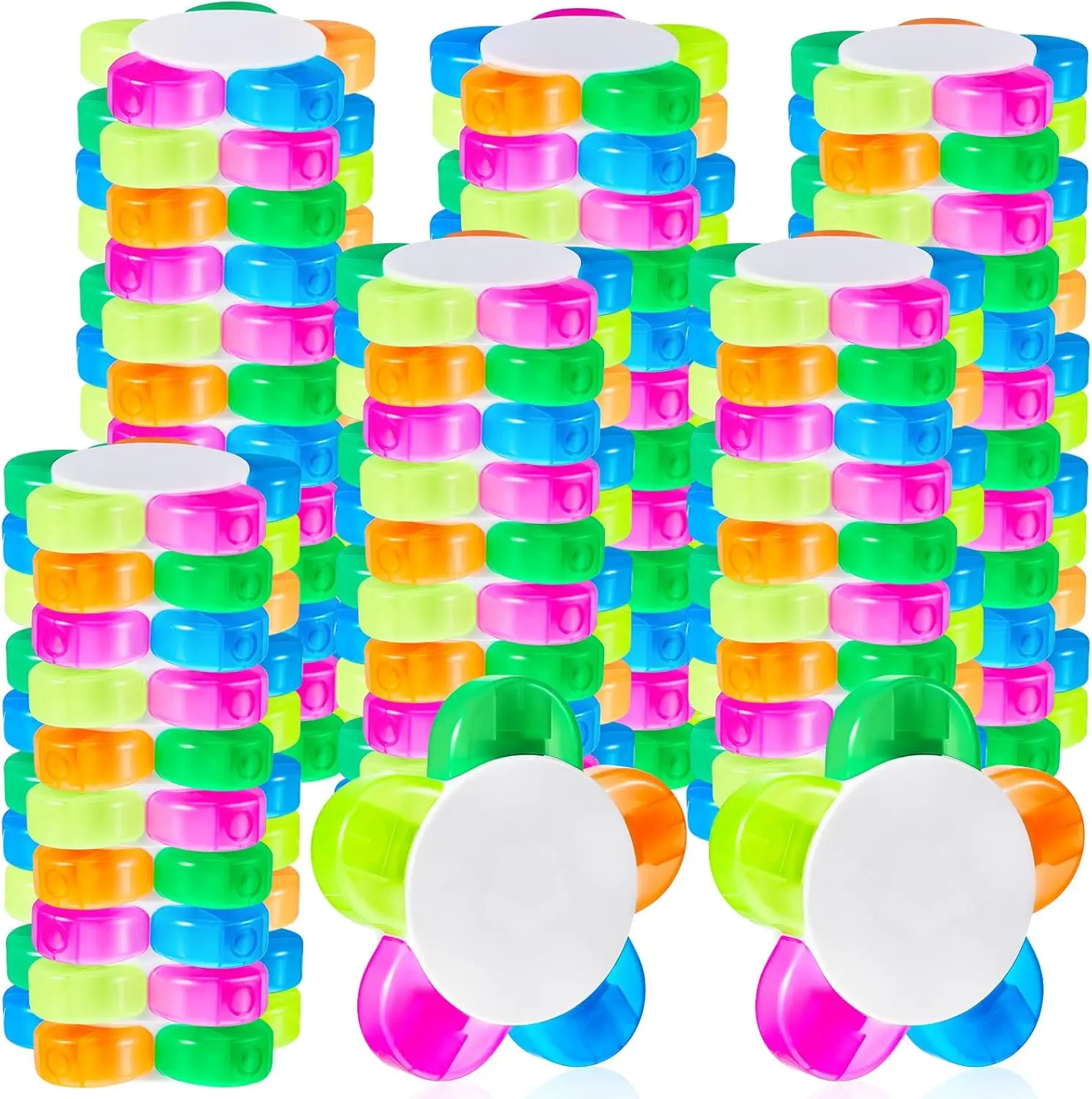 

200 Pieces Flower Shape Highlighters, Assorted Colors, 5-in-1 Watercolor Pens for School Office Aesthetic Supplies