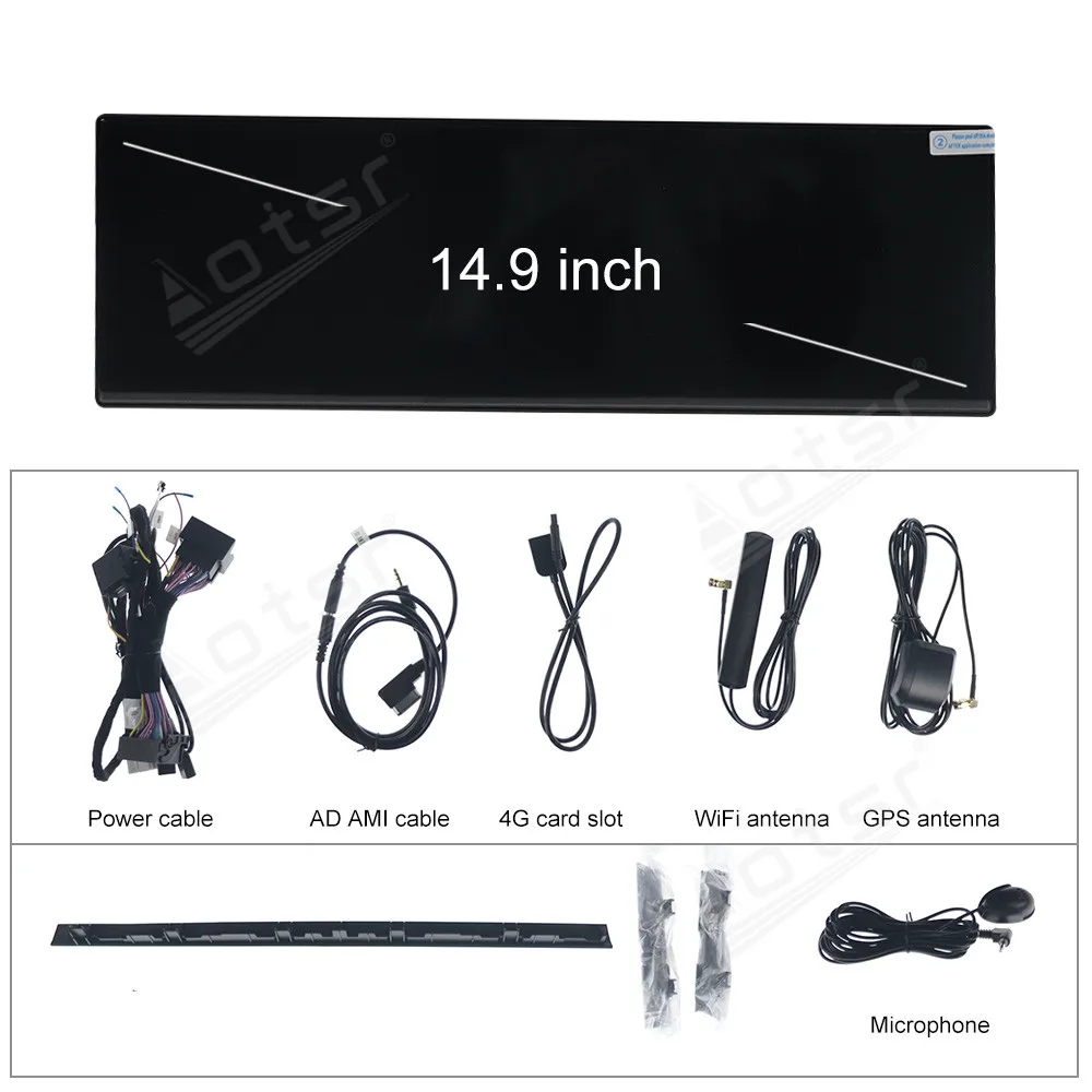 Radio Mobil Android 14.9'' Carplay LHD RHD Untuk Audi A4L A4 B8 B9 A5 S4 S5 2016-2020 GPS Multimedia Player Head Unit