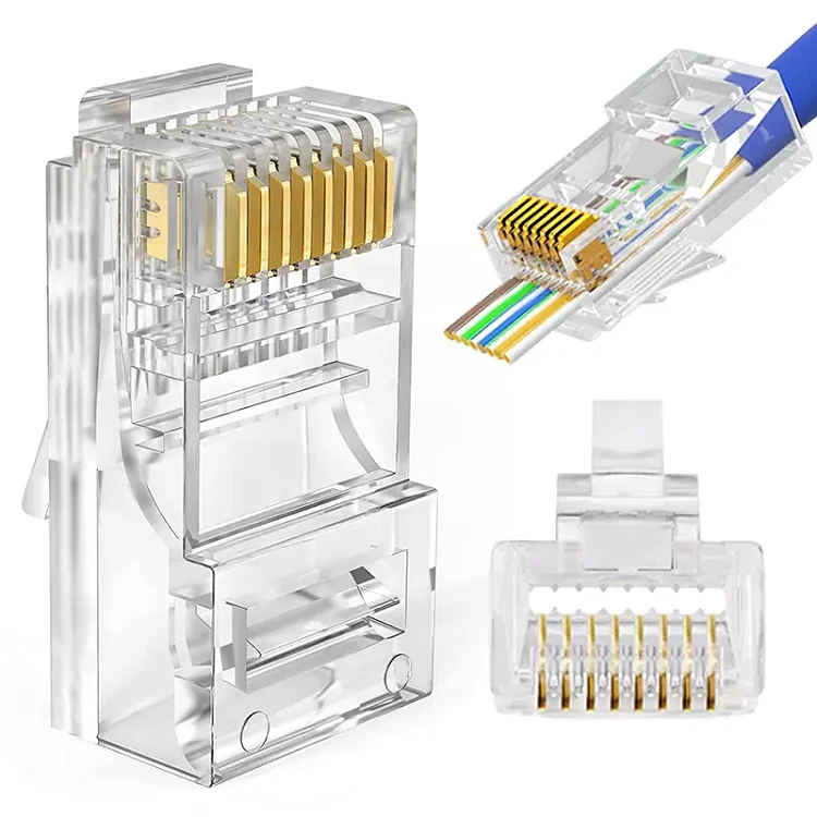 20Pcs Network RJ45 8p8c Connector Cover Modular Plug for  CAT6 Cable