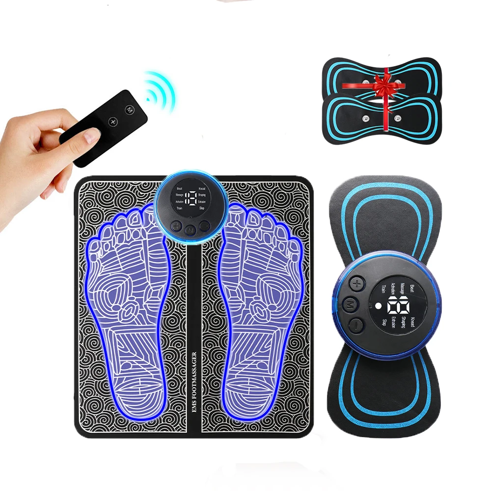 

Электрический массажер для ног, электростимулятор, массажный коврик, EMS, массажер для мышц, расслабляющий массаж ног, фитнес, массаж, зарядка через USB