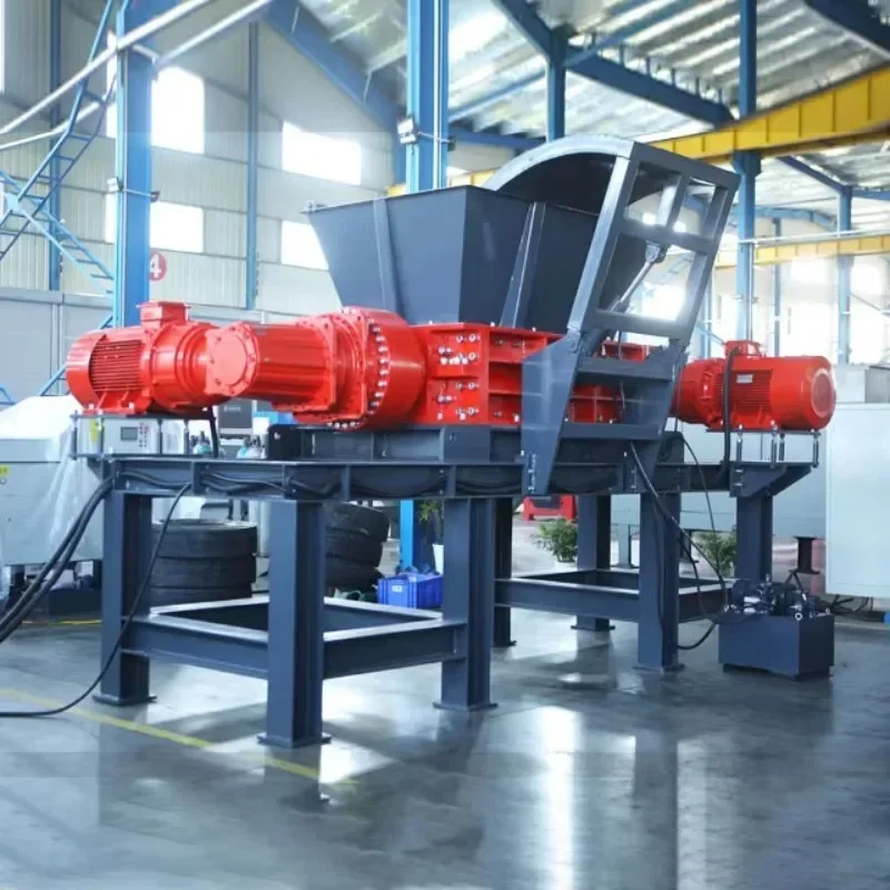 Good Quality Hydraulic Twin Shafts Shredder Machine Scrap Copper Metal Steel Shredder Machine Supplier