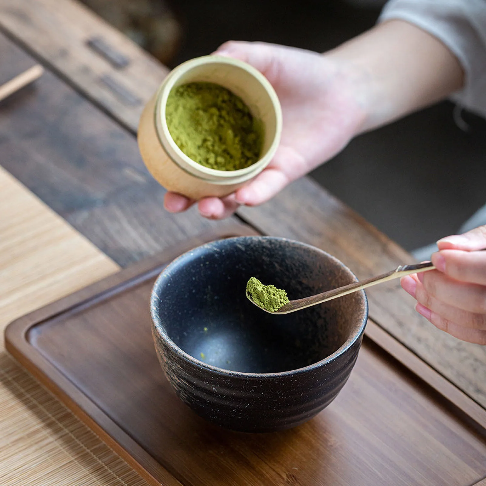 2Pcs Tea Whisk Bamboo Japanese Matcha Green Tea Powder Brush Teaware Kitchen Accessories