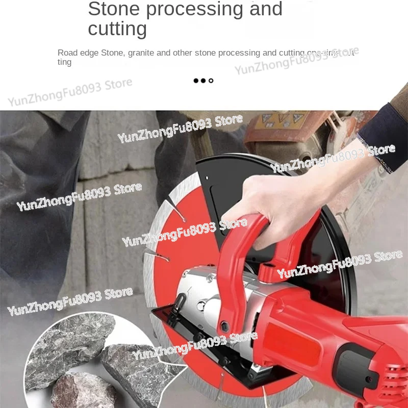 130MM Electric Grooving Machine 6800W Hydroelectric Concrete Cutter with Diamond Blade Multi-functional