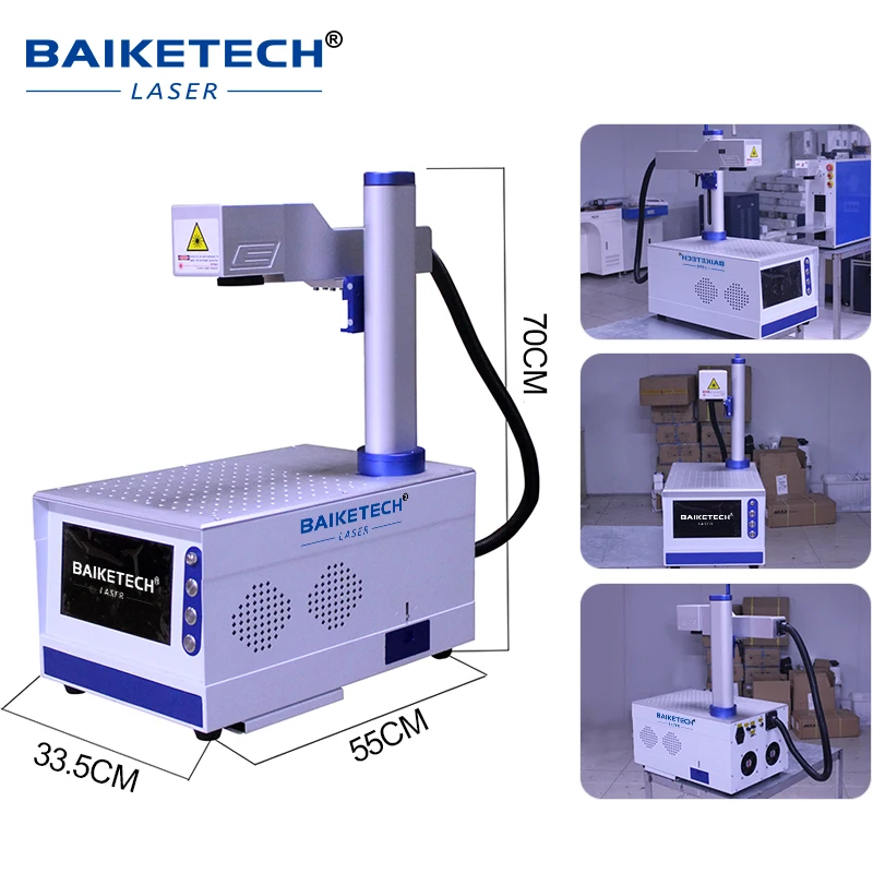 FM-450S 20W/30W Raycus Desktop Fiber Laser Marking Machine for Metal Stainless Steel Laser Machine Engraving