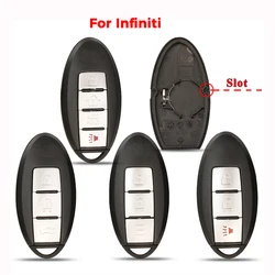 jingyuqin 2/3/4 Buttons For Infiniti G35 G37 Keyless Entry Car Remote Key Shell Case Uncut Blade fob Replacement