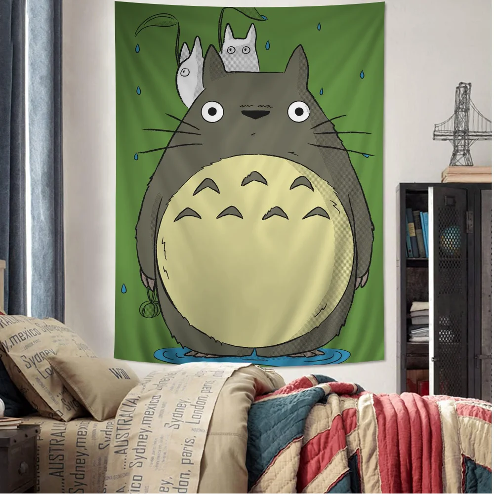 

T-Totoro Studios Ghi-bli Hanging Bohemian Tapestry Bohemian Wall Tapestries Mandala Cheap Hippie Wall Hanging