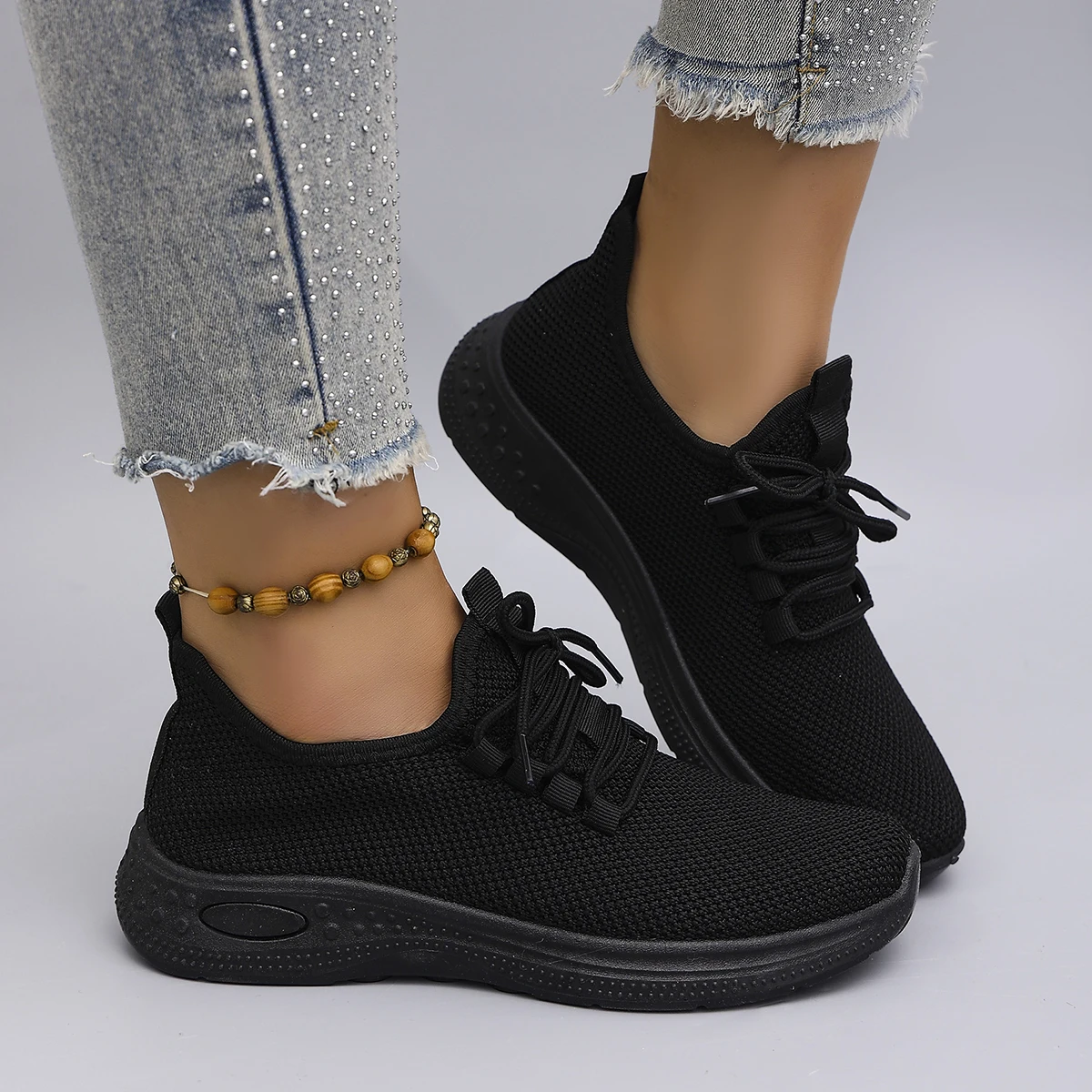 أحذية نسائية صيفية مسطحة شبكية قابلة للتنفس أحذية نسائية أحذية رياضية كاجوال، شحن مجاني للتخليص