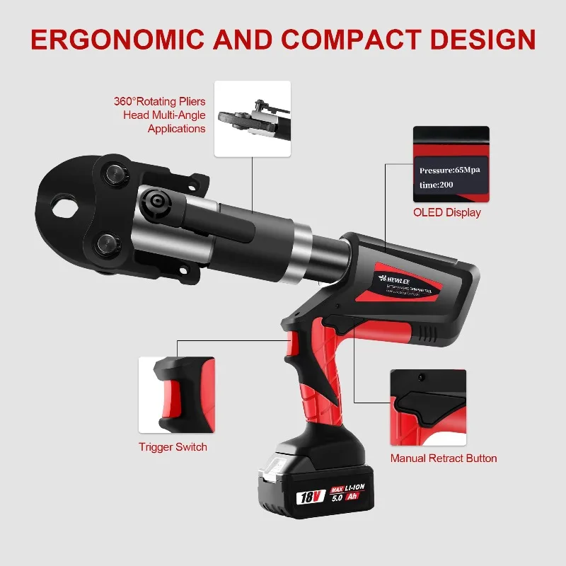 

Battery Pipe Expanding Tool Tube Expander Tool PEX Expansion Tool for Plumbing