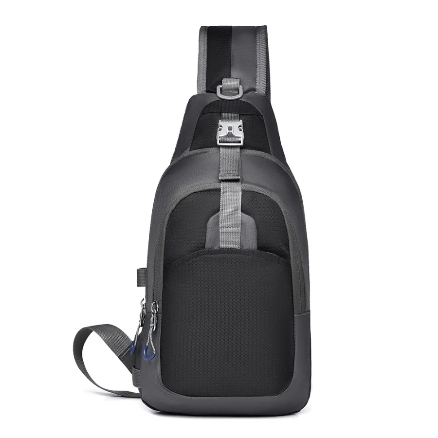 

【New style】Chest bag men's casual daily all-matching men's casual bag new chest bag men's sports -body bag commuting stock