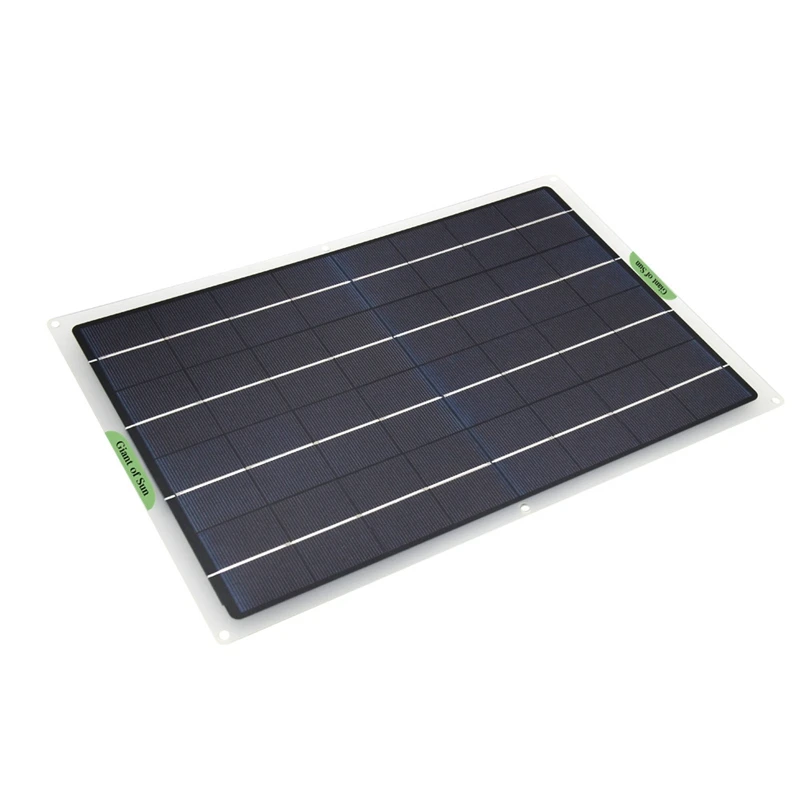 20W 12V Portable Solar Panel Battery Maintainer, Solar Trickle Charger With Alligator Clip For Car RV Boat Motorcycle