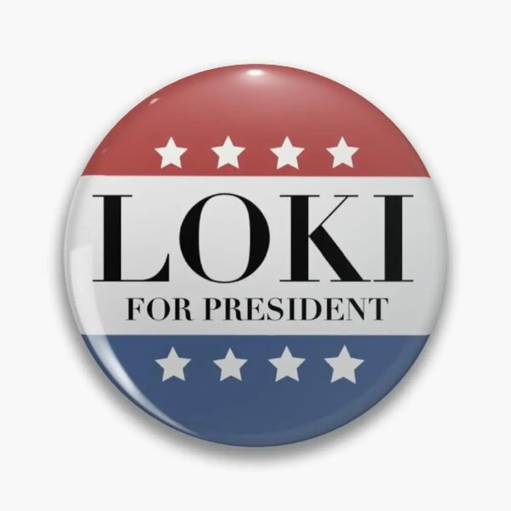 Loki para el Presidente diseño de botones Pin broches accesorios de joyería broche personalizado insignias de solapa de moda