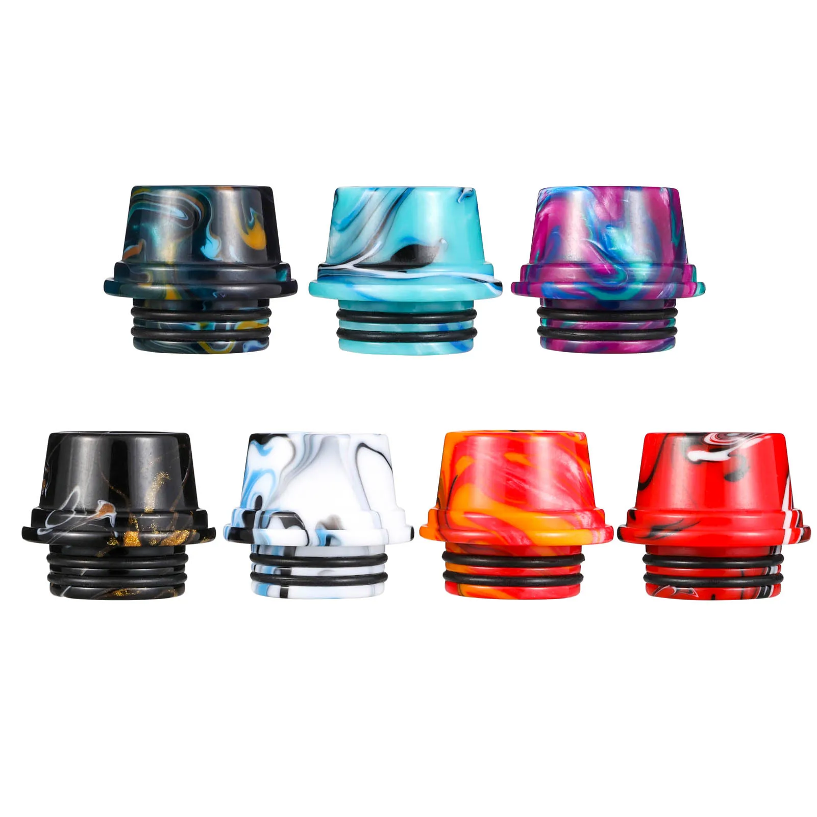 810เรซิน VAPE ปลายหยดปากกว้าง810 driptip สำหรับ KYLIN RTA RDA แทงค์อุปกรณ์เสริมเครื่องฉีดน้ำ