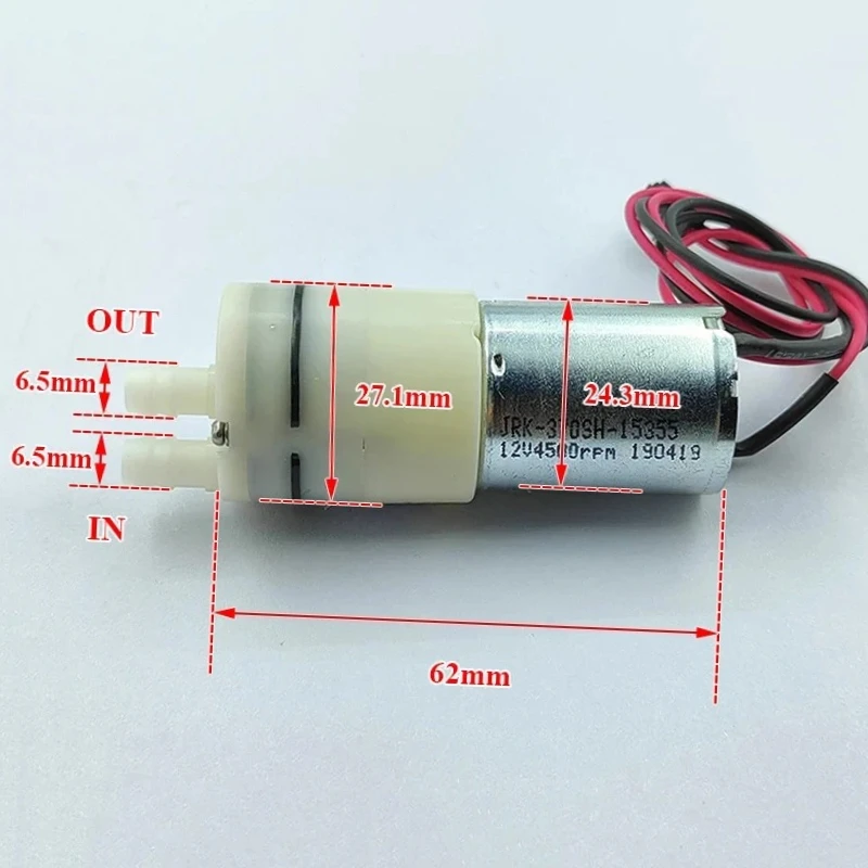 

1PCS Jiayin JYPDM-1 SMall 370 Diaphragm Water Pump DC 12V- 24V Micro Self-priming Suction Pump