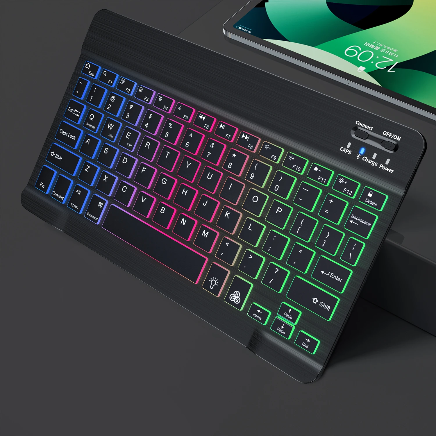 Ipad Keyboard Bluetooth Wireless Keyboard for Tablet Mini Backlit Keyboard in Russian for Ipad Pro 12 9 Air 4 IOS Android Phone