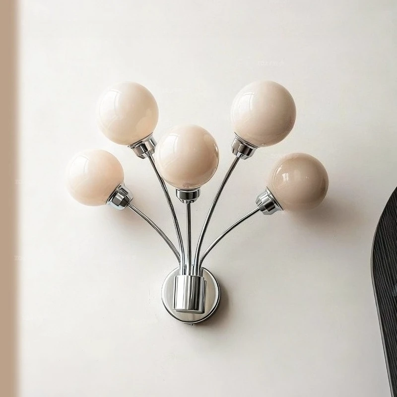 

Italian Minimalist Bauhaus Wall Lamp Nordic Retro Living Room Background Bedroom Bedside Hallway Decoration Lighting Fixture E27