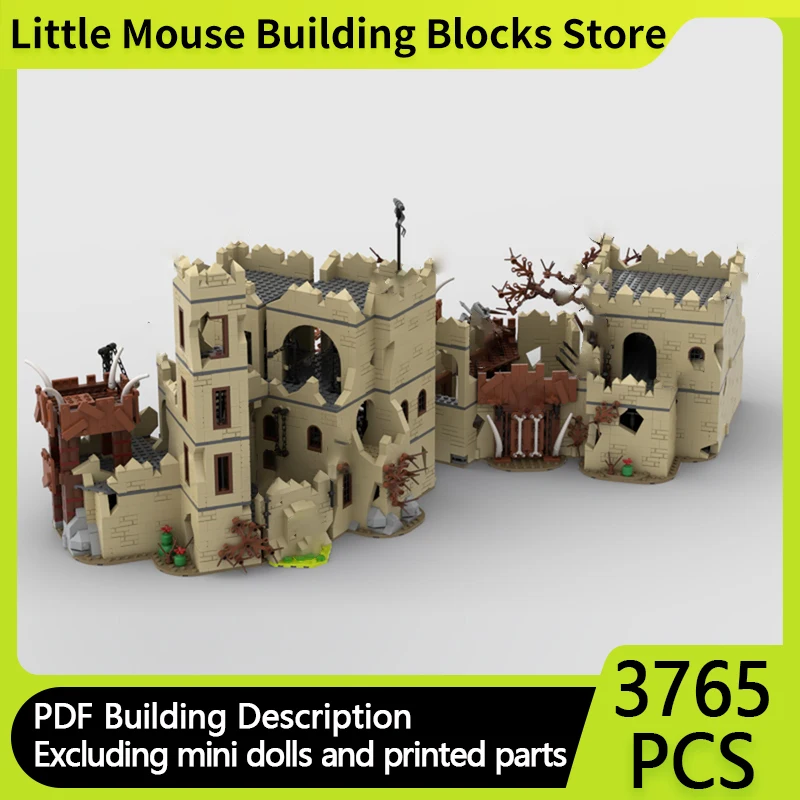 

Популярная игровая модель MOC, строительные кирпичи, игровой строительный замок, модульные технологии, подарки, праздник, сборка, детские игрушки, костюм