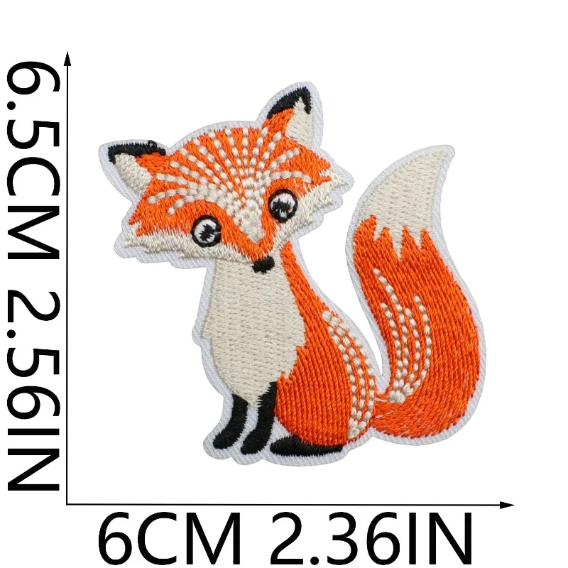 Cute Cartoon Zoo Kindergarten Animal Iron-On Embroidered Badge Patches for DIY Hole T-shirt Backpack
