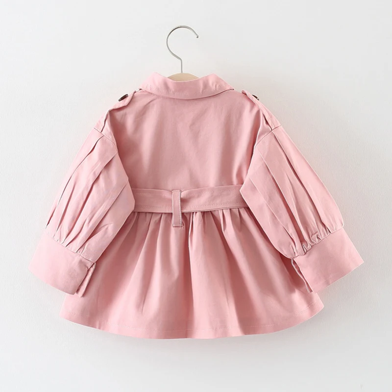 Fashion Baby Trench Coat Cotton Baby Girl Kids Jacket Infant Outerwears Clothing