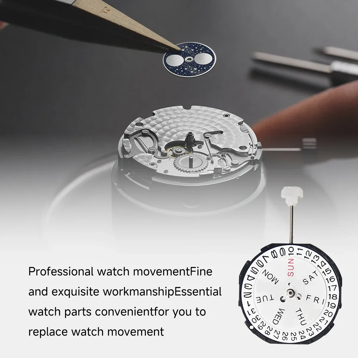 SL28/SL68/SL25 Three Hands Original Movement Date Display Gift Watch Wristwatch Parts Watch Repair Tool Watch Repair Accessories