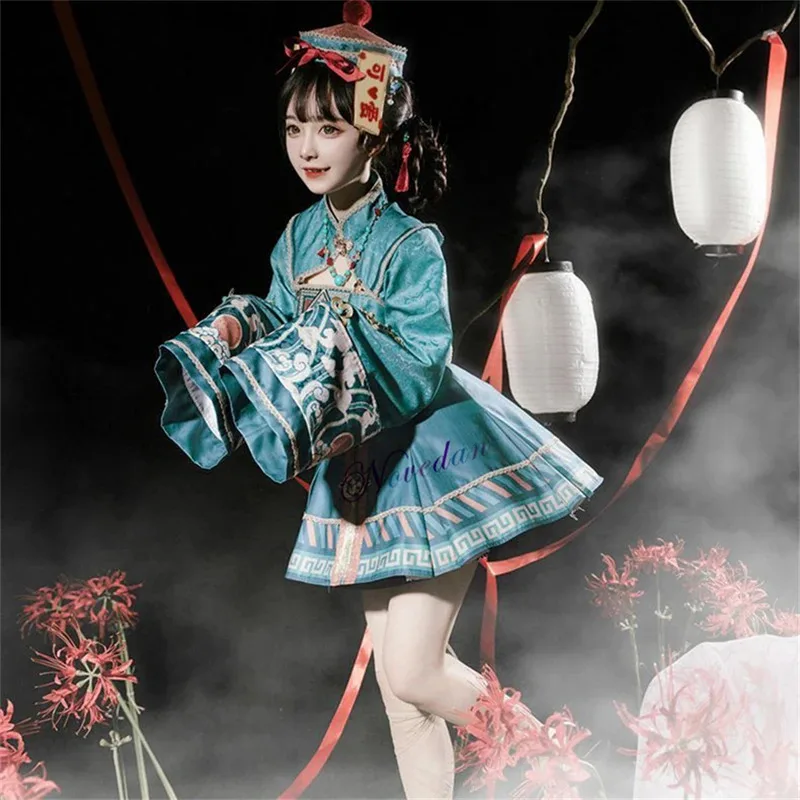 吸血鬼イースターゾンビ衣装コスプレ女性ロリータドレス帽子かつらアニメメイド中国ハロウィンパーティーゴシック服スカート衣装