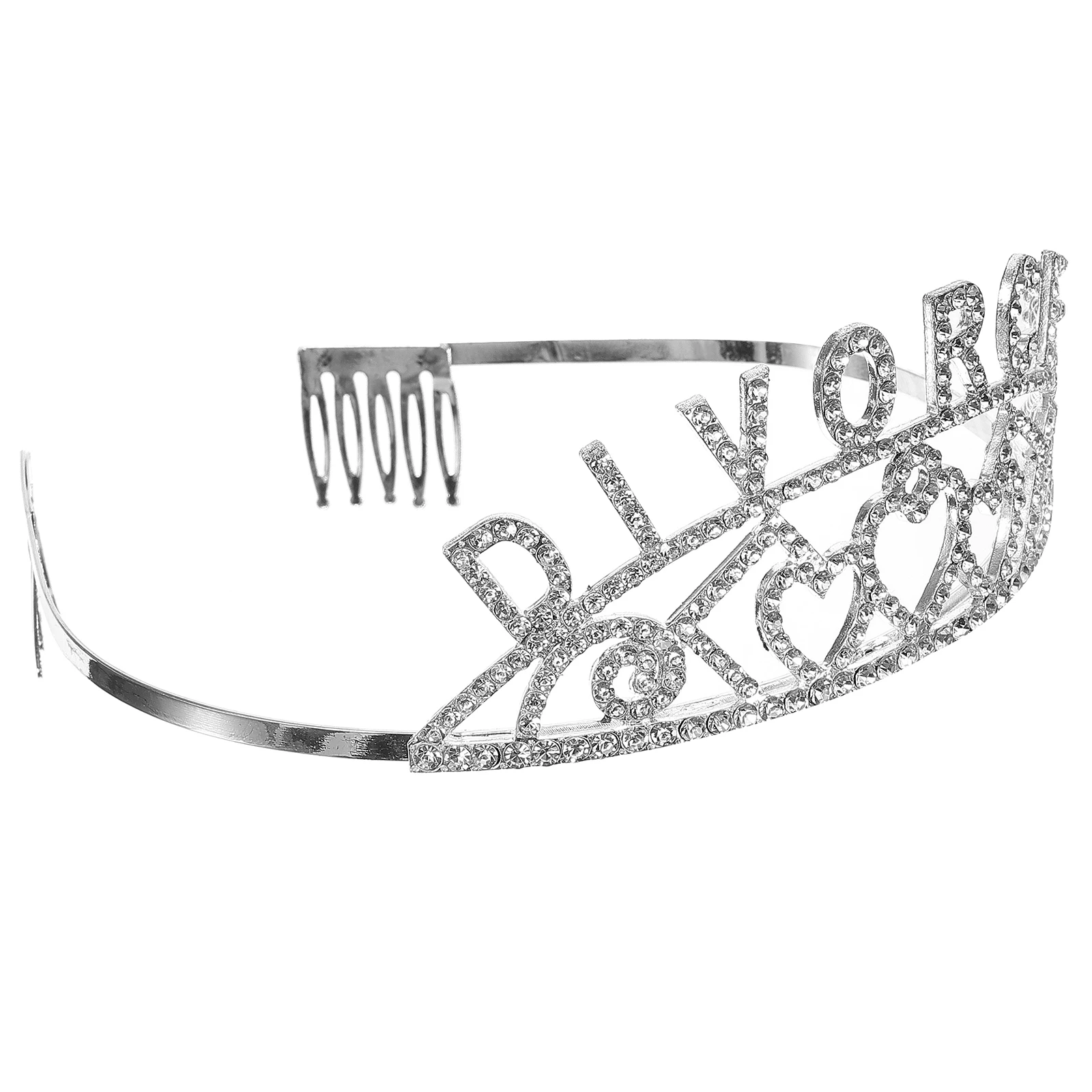 

Crown Headb Women Party Silver Crystal Tiara Headdress Adjustable Party Headpiece For Women Style