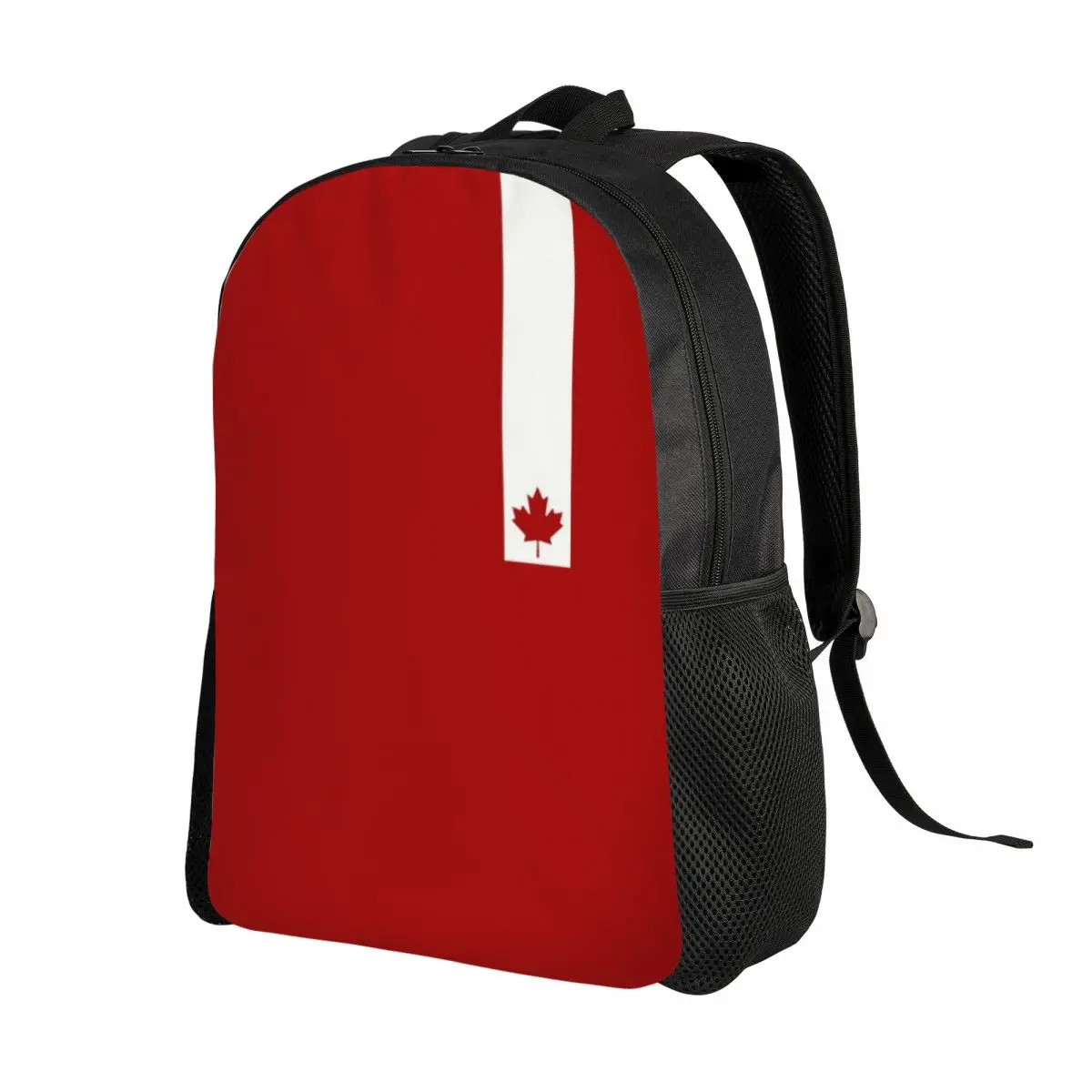 Custom Minimal Canada Flag Backpacks Men Women Basic Bookbag for College School Canadian Pride Bags