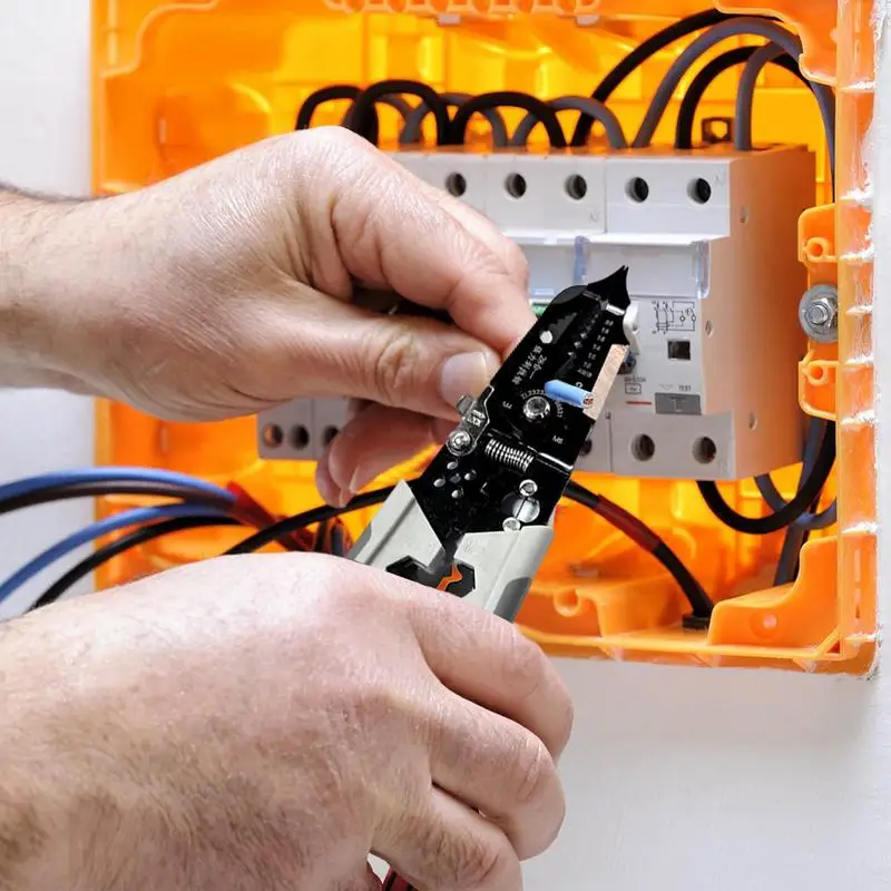 Szczypce do przewodów elektrycznych Wielofunkcyjne ręczne szczypce do ściągania izolacji Szczypce elektryczne ze stali węglowej dla elektryków domowych i