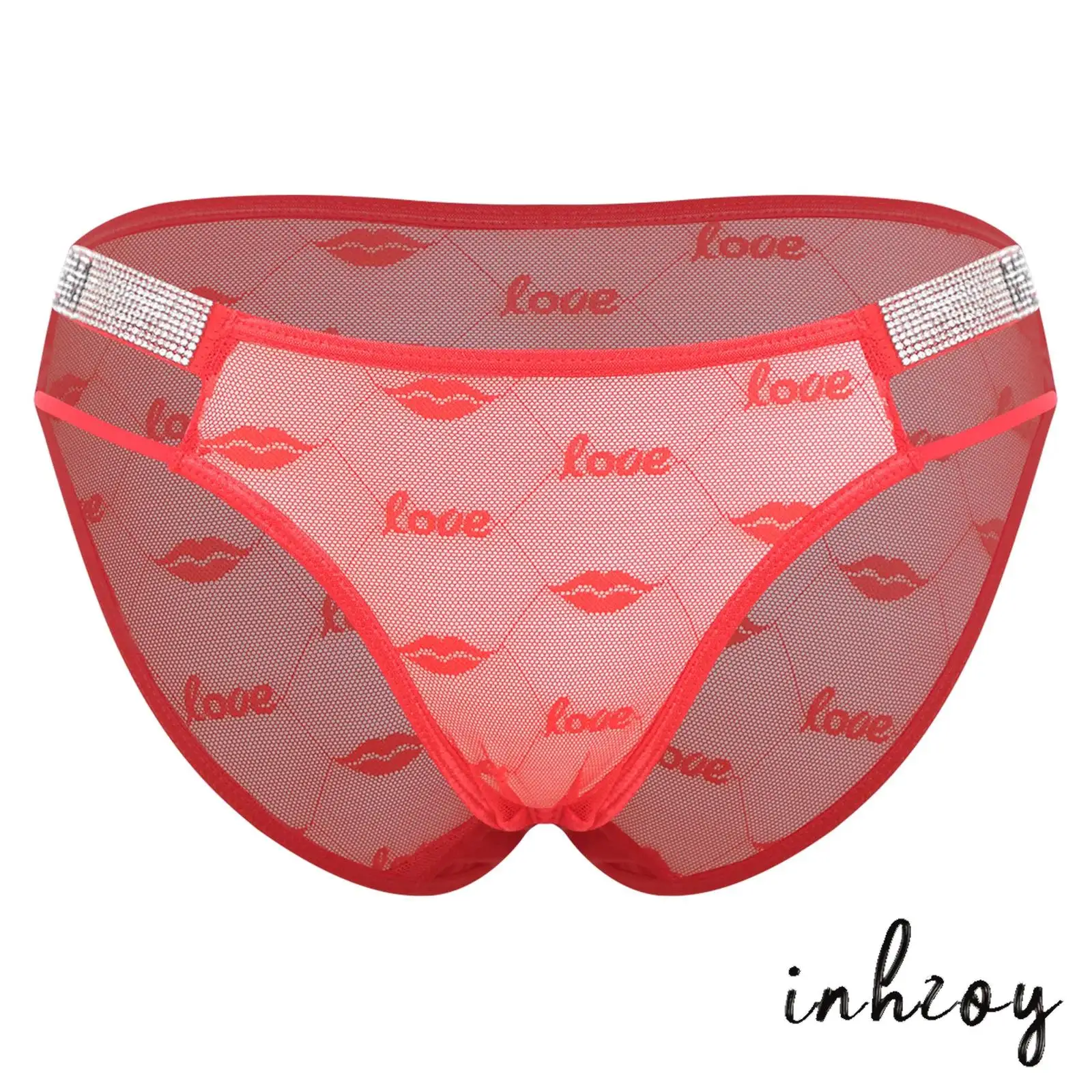 

Women Stretchy Panties Sheer Lace/Mesh Closed/Opened Crotch Tempting Underwear Soft Comfortable Briefs for Daily Dating Night