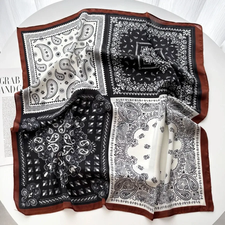 2025 Silk Shawl Square Scarf F - Bandana Cotton avis et prix